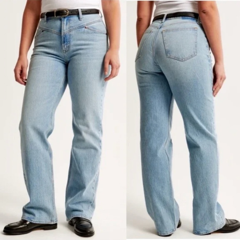 Abercrombie & Fitch curve love high rise 90s relaxed Jean size 27